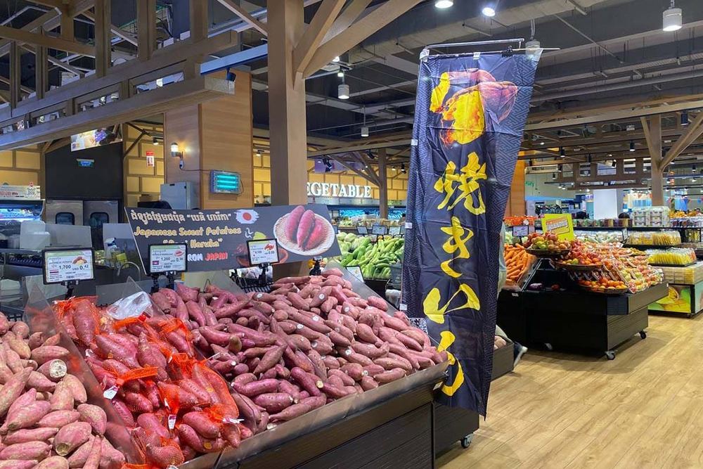 Japanese Sweet Potato “Beniharuka” Is Now Available at AEON Stores in Cambodia!